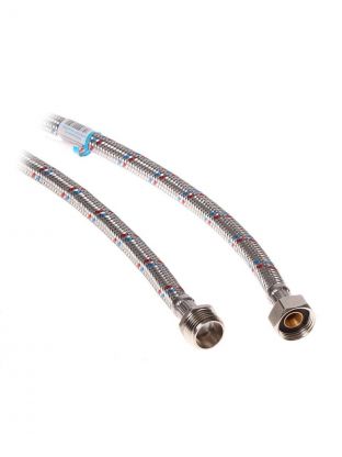 Подводка для воды 1/2"х3 м, г-ш, латунь, AquaLine