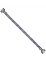 Подводка для воды 1/2"х1.5 м, г-г, латунь, полимер, AquaLine