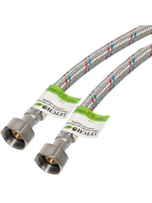Подводка для воды 1/2"х1.8 м, г-г, сталь, Еco, Lytcho