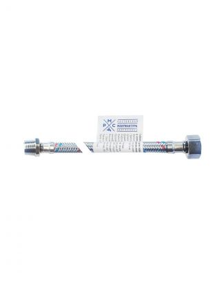 Подводка для воды 1/2"х2 м, г-ш, сталь, полимер, РМС