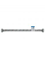 Подводка для воды 1/2"х0.6 м, г-г, сталь, AquaLine