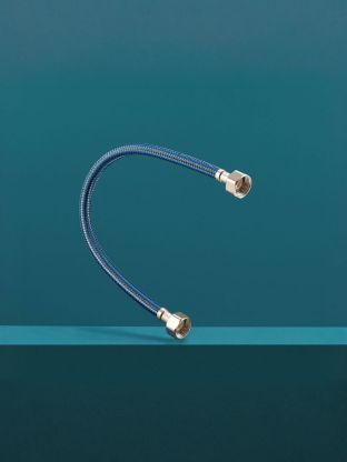 Подводка для воды 1/2"х0.4 м, г-г, нейлон, РМС