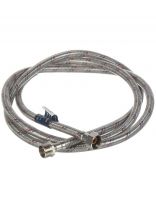 Подводка для воды 1/2"х2 м, г-ш, сталь, полимер, Stemix