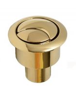 Кнопка для арматуры бачка унитаза двухрежимная, гальваника золото, Инкоэр, СБ2-ЗЗ-КМ Р