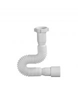 Гофра для сифона 650 мм, 1" 1/2х40/50, полипропилен, с гайкой, Orio, АС-1013