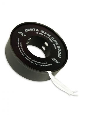 Лента ФУМ для воды, 20 м, 12х0.1 мм, малая, MasterProf, индивидуальная упаковка, ИС.131270