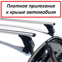 Багажник на крышу Skoda Octavia A7, Lux, аэродинамические дуги (53 мм)