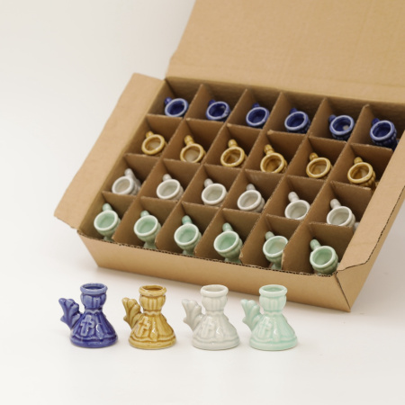 Подсвечник керамический  вазочка  набор, из 24 шт