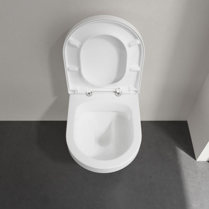 Комплект Унитаз-подвесной Villeroy&Boch Architectura 37х53х33см и сиденье с функцией QuickRelease Softclose цвет: альпийский белый 4694HR01 ФОТО