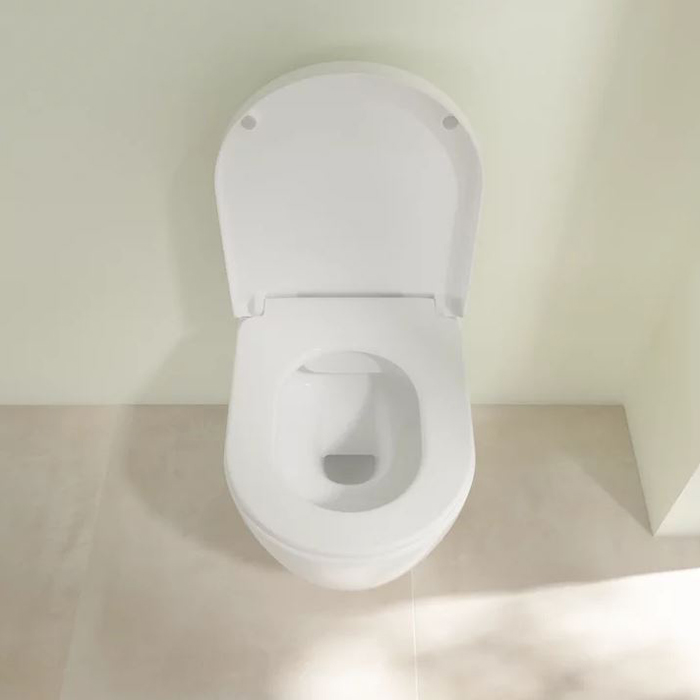 Villeroy&Boch Avento Комплект унитаз-подвесной 37x53см сиденье QuickRelease SoftClose цвет: альпийский белый 5656HR01 ФОТО