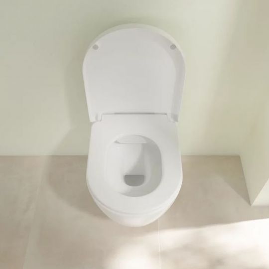 Villeroy&Boch Avento Комплект унитаз-подвесной 37x53см сиденье QuickRelease SoftClose цвет: альпийский белый 5656HR01 схема 6