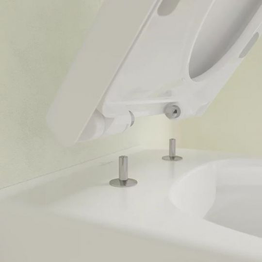 Villeroy&Boch Avento Комплект унитаз-подвесной 37x53см сиденье QuickRelease SoftClose цвет: альпийский белый 5656HR01 схема 9