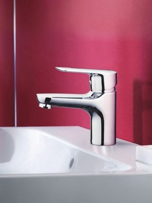 Смеситель для раковины, Frap, короткий излив, с картриджем, хром, F10703-B