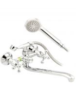 Смеситель для ванны, Juguni, с кран-буксой, хром, JGN0141/B