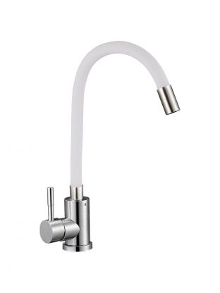 Смеситель для кухни, Solone, гибкий излив, с картриджем, серый, EZA4-F090GY