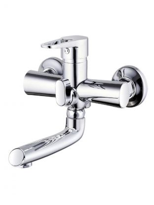Смеситель для ванны, G.lauf, короткий излив, с картриджем, хром, NUD3-A045