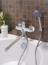 Смеситель для ванны, РМС, с картриджем, хром, SL133-006E