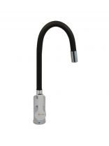 Смеситель для кухни, Juguni, гибкий излив, с картриджем, черный, 0402.486
