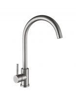 Смеситель для кухни, Антей, Булат, с картриджем, нержавеющая сталь, 511514-ANT