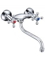 Смеситель для кухни, Frap, с кран-буксой, хром, F4608