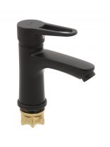 Смеситель для раковины, G.lauf, короткий излив, с картриджем, черный, NUD1-A045YB