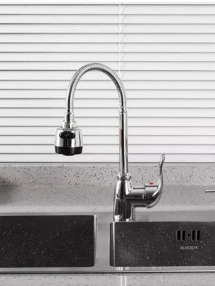 Смеситель для кухни, Frud, гибкий излив, с картриджем, R42055-3