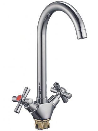 Смеситель для кухни, Solone, с кран-буксой, хром, KOA4-C722