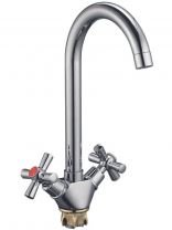 Смеситель для кухни, Solone, с кран-буксой, хром, KOA4-C722