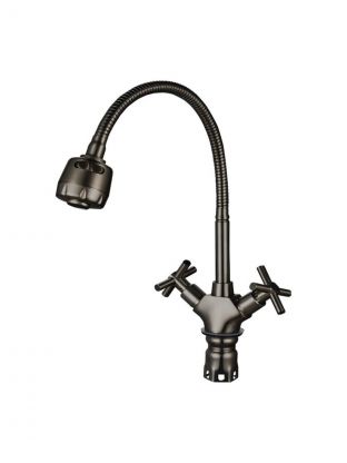 Смеситель для кухни, Stemix, гибкий излив, с кран-буксой, SUS 808-271FZ