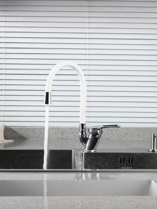 Смеситель для кухни, Frud, гибкий излив, с картриджем, R41055-4