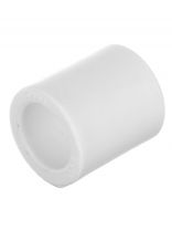 Муфта полипропилен, d20 мм, белая, РосТурПласт