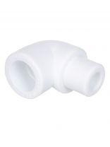 Уголок полипропилен, d20 мм, 90 °, внутренняя/наружная, белый, РосТурПласт