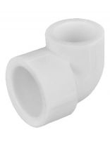 Уголок переходной полипропилен, d25/20 мм, 90 °, внутренняя/внутренняя, белый, Valfex