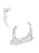 Опора для трубы с защелкой, полипропилен, d32 мм, белая, Valfex