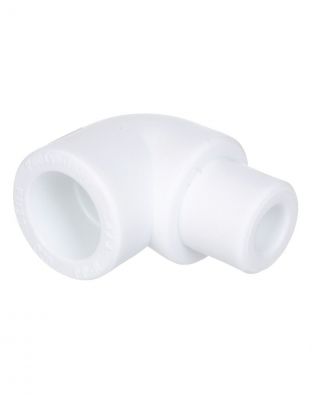 Уголок полипропилен, d25 мм, 90 °, внутренняя/наружная, белый, Valfex