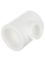 Тройник переходной полипропилен, 25х25х20 мм, белый, РосТурПласт