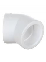 Уголок полипропилен, d40 мм, 45 °, внутренняя/внутренняя, белый, РосТурПласт
