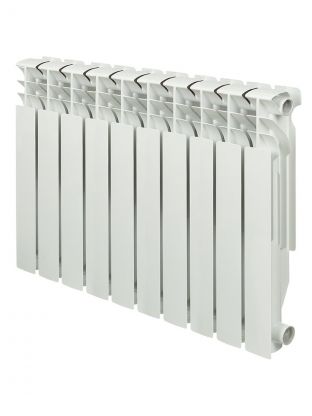 Радиатор биметалл, 500х80 мм, Rommer, Optima, 10 секций