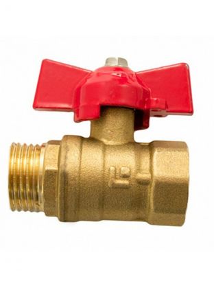 Кран для воды, 3/4", г-ш, ручка-бабочка, STI