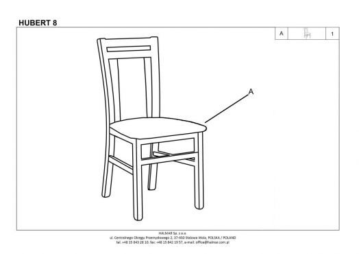 Стул кухонный Halmar HUBERT 8