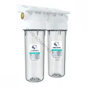 Фильтр магистральнй для очистки холодной воды, двойной корпус 10" KSBP 1/2 DUO UNICORN