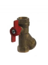 Кран для воды с фильтром 1/2'', г-г, ручка-бабочка, БАЗ