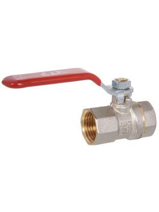 Кран для воды, 1", г-г, ручка, PN25, РосТурПласт