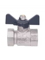 Кран для воды, 1", г-г, ручка-бабочка, AquaLink