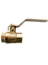 Кран для воды, 3/4", г-г, ручка, никель, STI