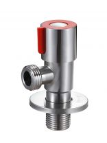 Кран для бытовых приборов, 1/2х3/4", угловой, круглая ручка, Solone