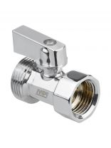 Кран для воды (мини), 1/2"х3/4", г-ш, латунь, ручка-флажок, MasterProf