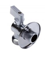Кран для воды, 1/2"х3/4", ш-ш, латунь, угловой, с обратным клапаном, AquaLink