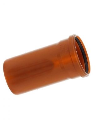 Труба канализационная наружная, диаметр 160х2000х4.9 мм, полипропилен, РосТурПласт, рыжая