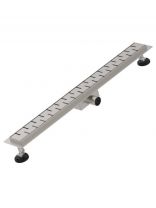 Трап сливной угловой, 40 мм, 800х70 мм, Diadonna, нержавеющая сталь, DS44-80S